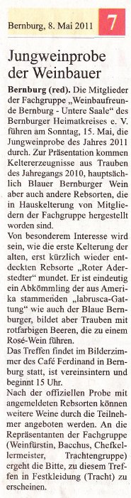 Pressebeitrag Super Sonntag 'Jungweinprobe der Weinbauer'